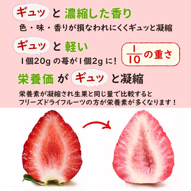フリーズドライ、栄養も香りも凝縮